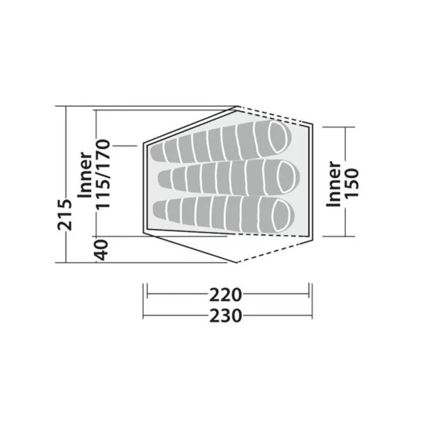 Robens - Chaser XE 3-personers Telt - Billede 5