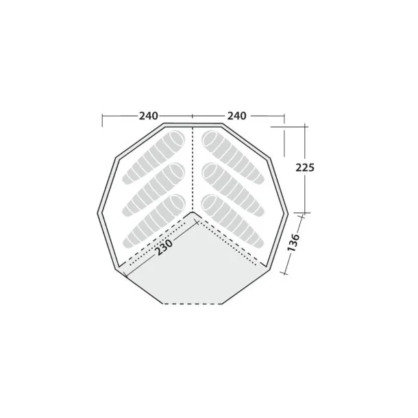 Robens - Klondike Grande 6-personers Indertelt - Billede 2